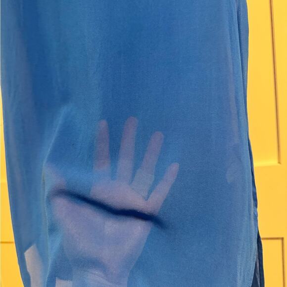 Sheer silk tunic top - Vince - Picture 6 of 8